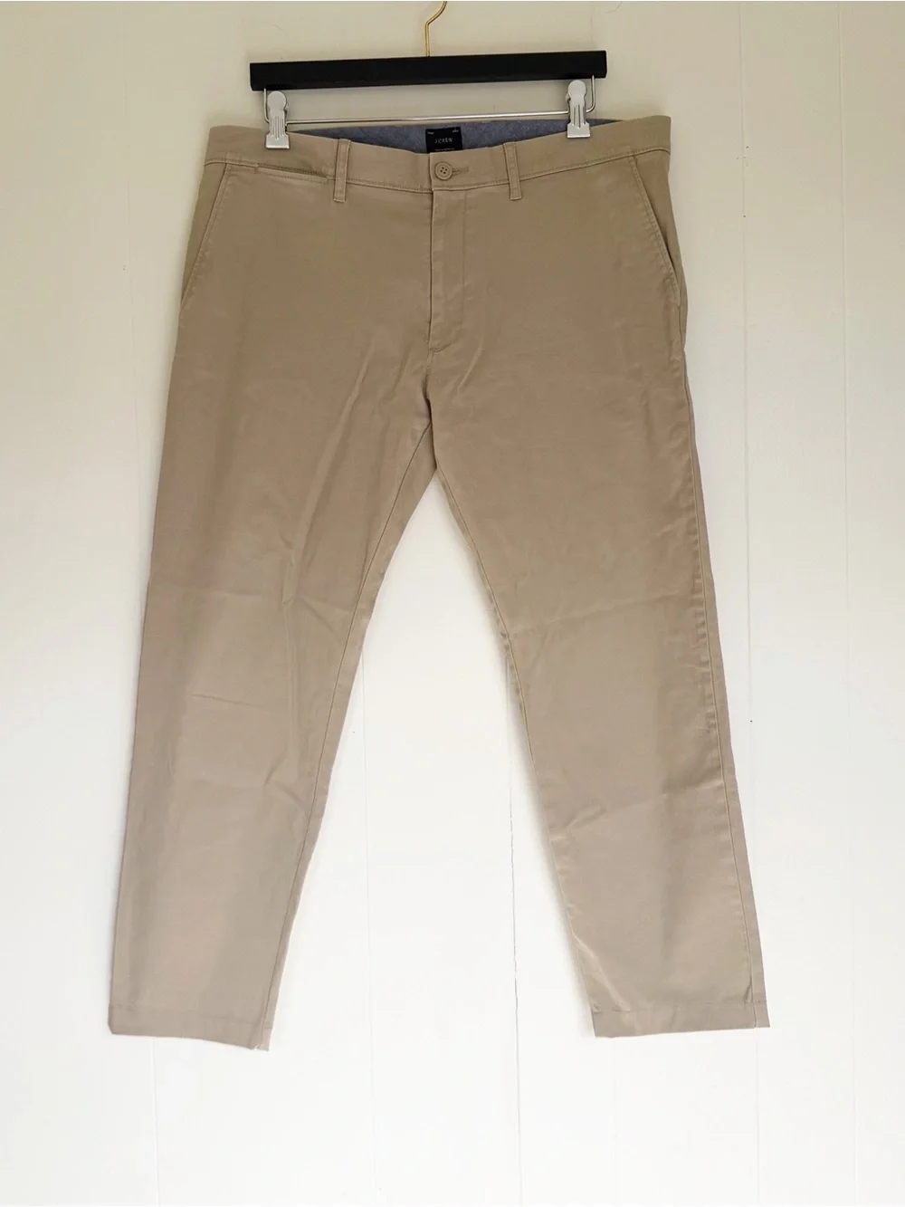 J. CREW Men’s 484 Slim Chino Pant Khaki Size 35 x 26.5